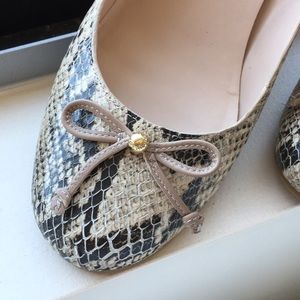 Cole Haan Snake Print Elsie Lace Wedge (65mm)